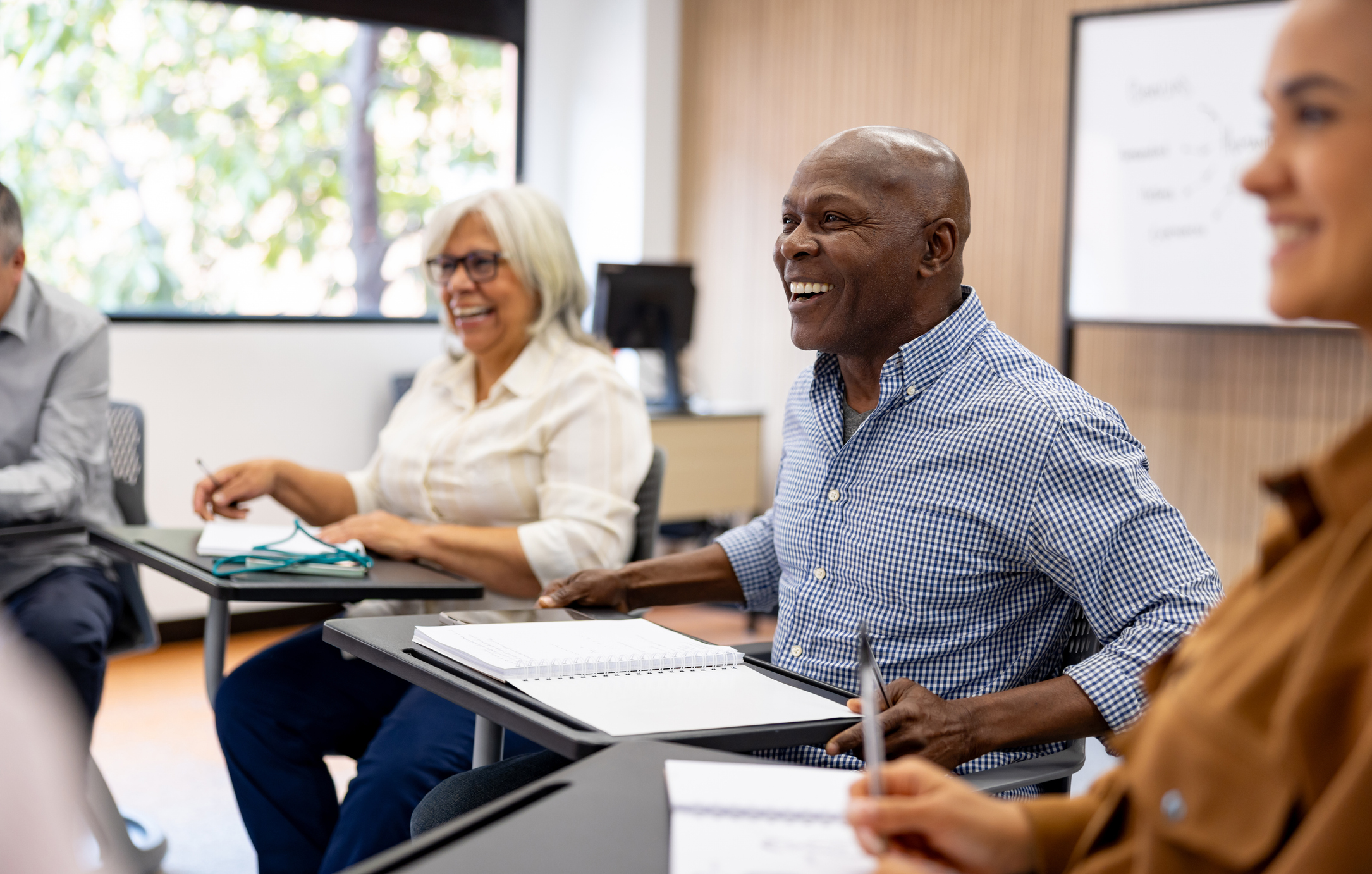seniors in a classroom