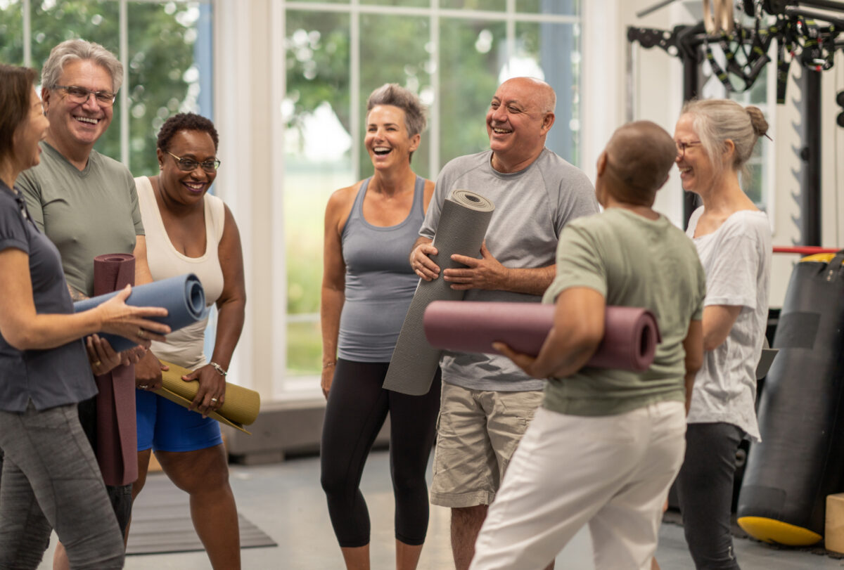 seniors at the gym